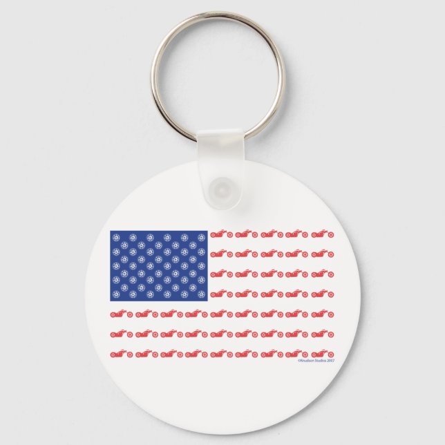 CHOPPER-FLAG-[Converted] Key Ring (Front)