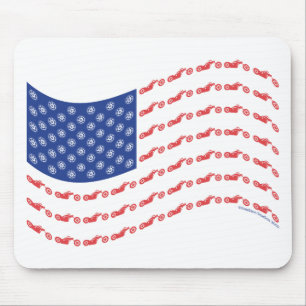 Chopper-Flag-Wave Mouse Mat