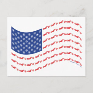 Chopper-Flag-Wave Postcard