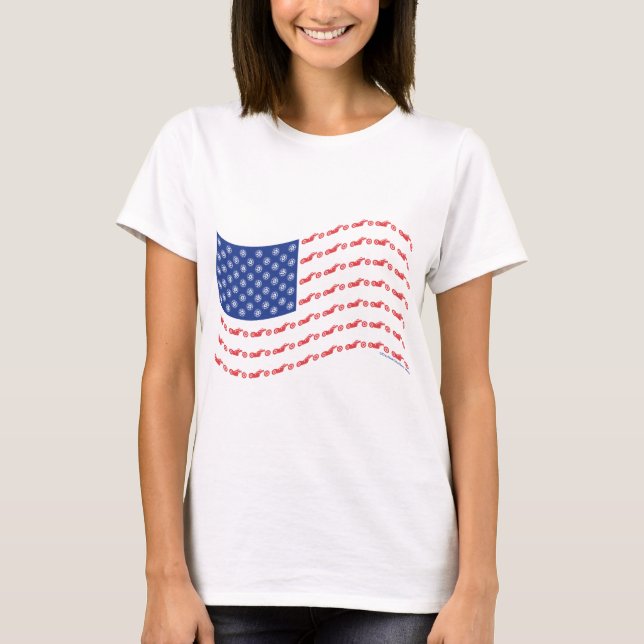 Chopper-Flag-Wave T-Shirt (Front)