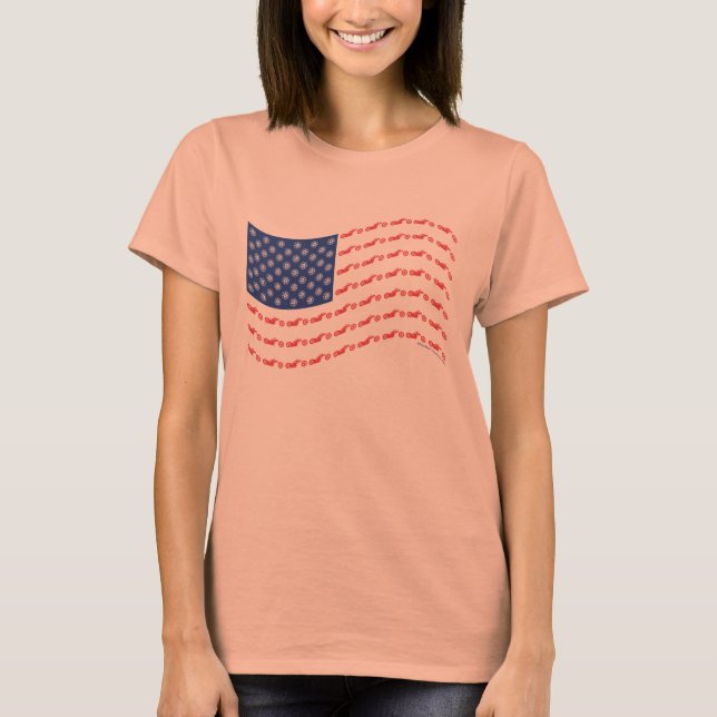 Chopper-Flag-Wave T-Shirt (Front)