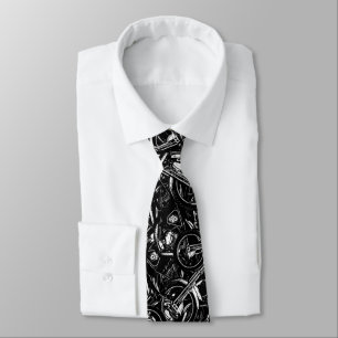 Chopper Mania Print Pattern Tie