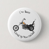 Chopper Motorcycle 1950 cartoon illustration