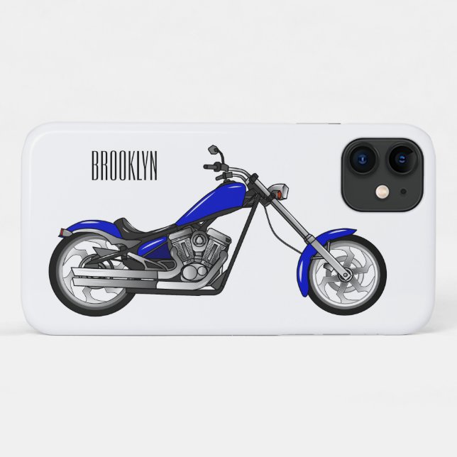 Chopper motorcycle cartoon illustration Case-Mate iPhone case (Back (Horizontal))
