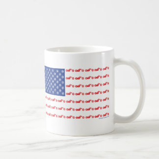 Chopper Motorcycle Patriotic Flag Coffee Mug