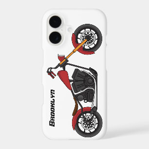 Chopper style motorcycle illustration