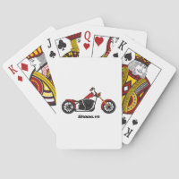 Chopper style motorcycle illustration