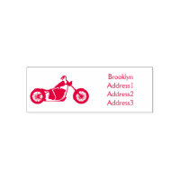 Chopper style motorcycle illustration