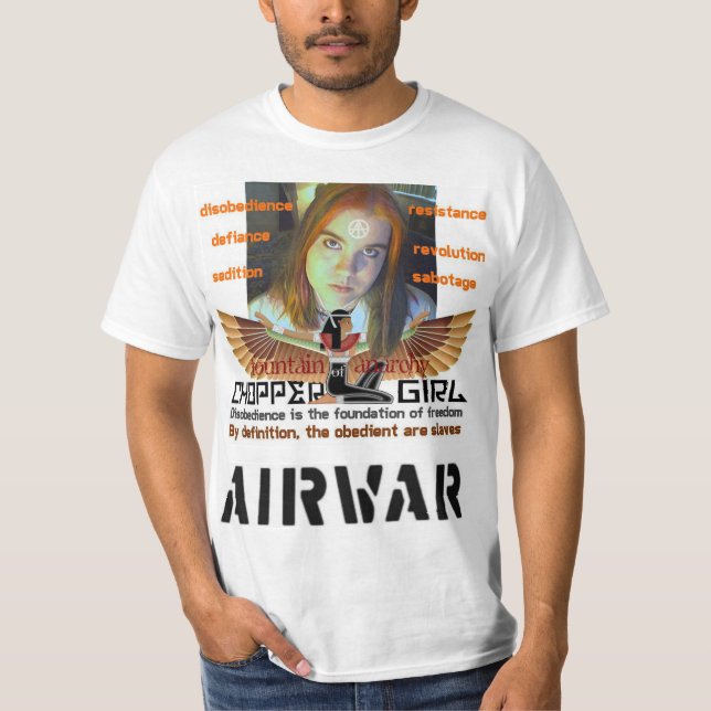 Choppergirl Disobedience = Freedom T-shirt (Front)