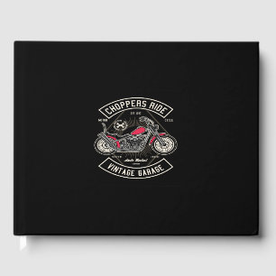 choppers ride vintage garage guest book
