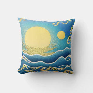 Choppy Golden Seas Cushion
