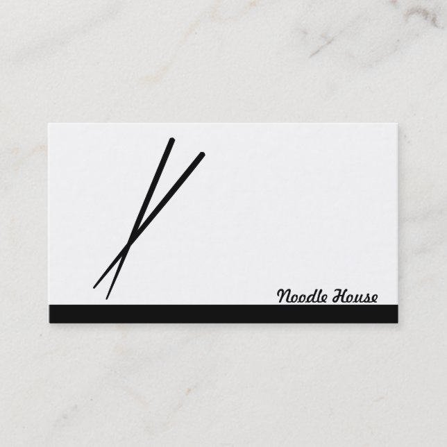 Chopsticks Business Card (Front)