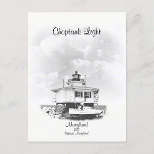 Choptank Light- Maryland Postcard
