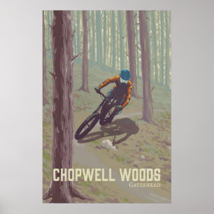 Chopwell Woods Mountain Biking Travel Poster