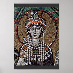 Chor Mosaics At San Vitale In Ravenna, Szene: Empr Poster