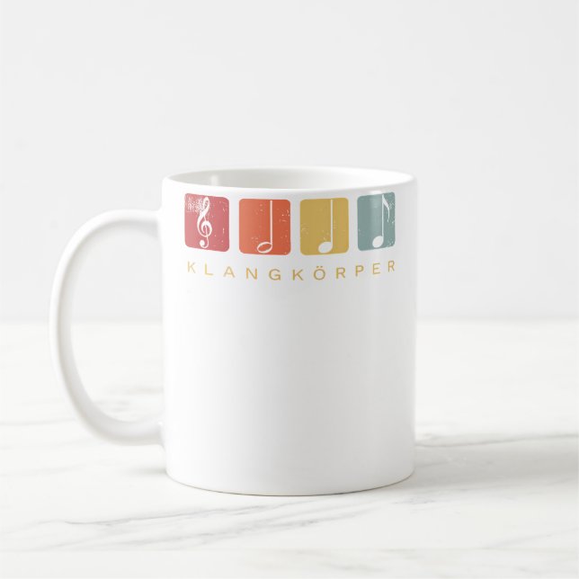 Chor Orchestra Notes Coffee Mug (Left)