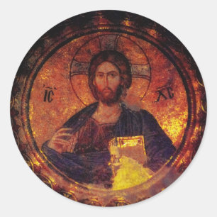 Chora Christ Classic Round Sticker