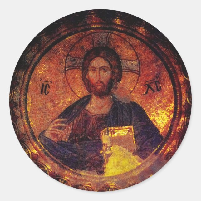 Chora Christ Classic Round Sticker (Front)