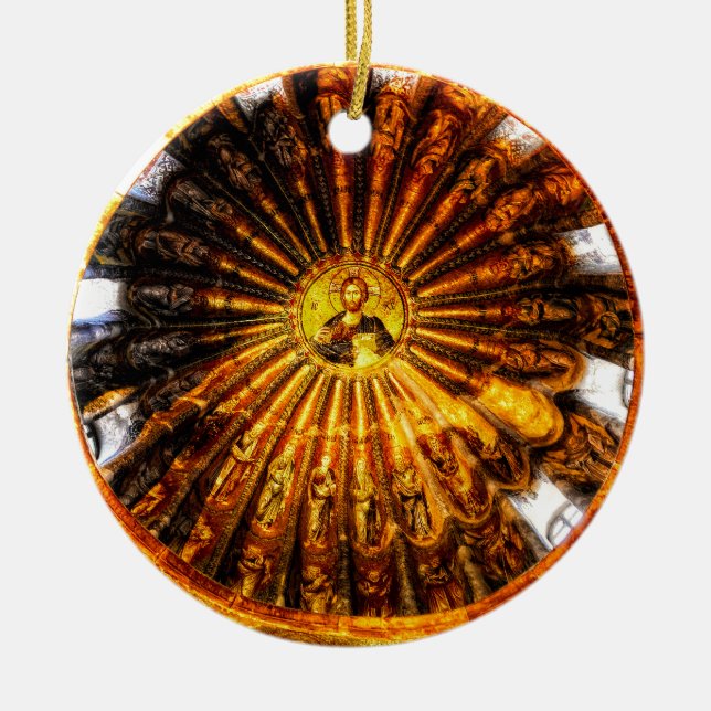 Chora Dome Ceramic Tree Decoration (Front)
