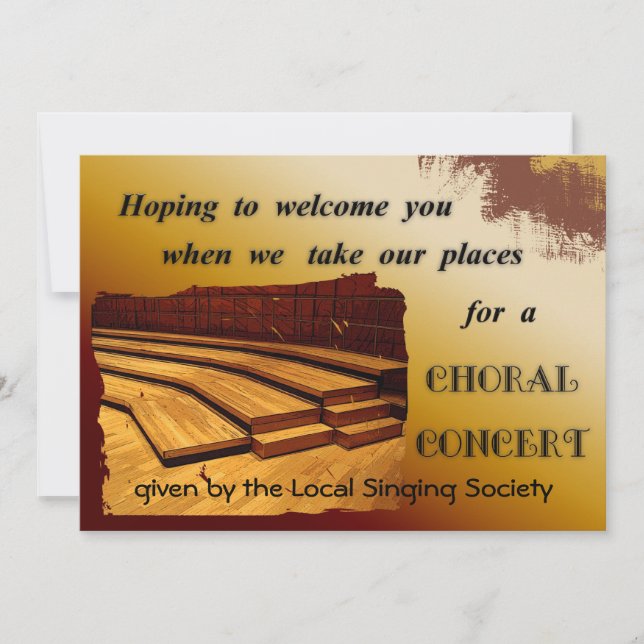 Choral Concert Invitation (Front)