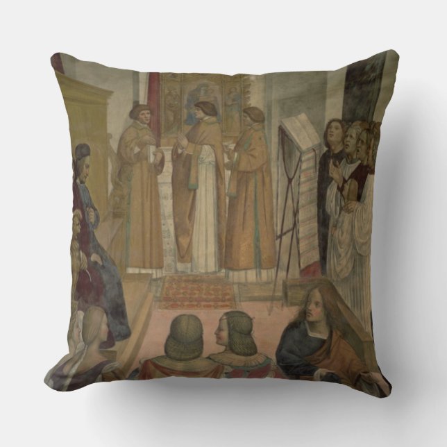 Choral Scene, from the Life of St. Benedict (fresc Cushion (Front)