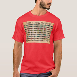 Chords of musical piano chords  T-Shirt