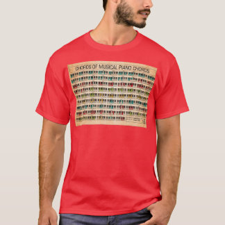 Chords of musical piano chords  T-Shirt