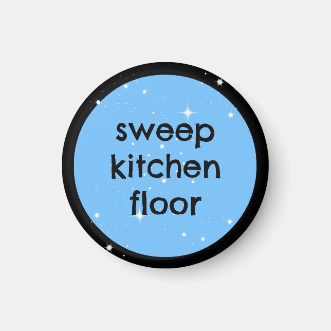chore chart magnet - sweep kitchen floor (Front)