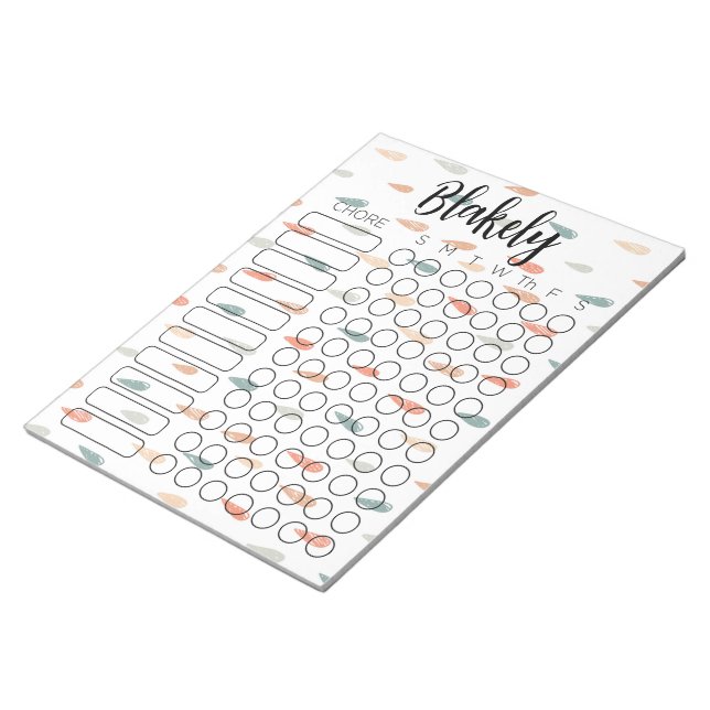 Chore Chart Notepad (Angled)