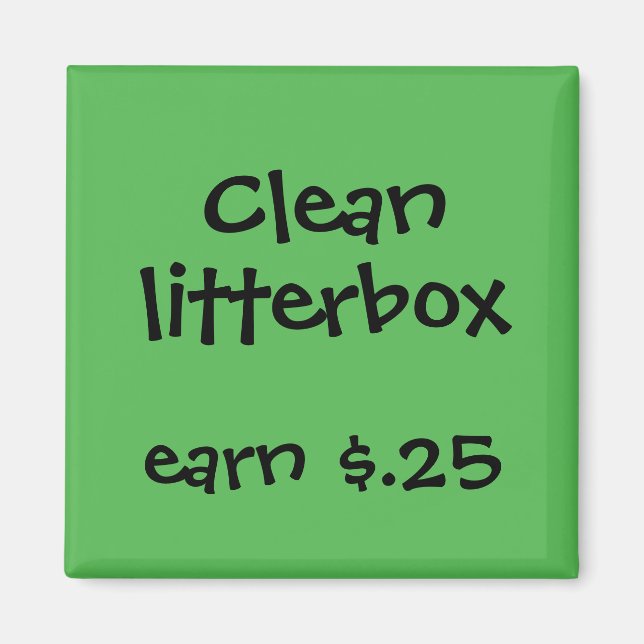 Chore Rewards for Kids Magnet (Front)