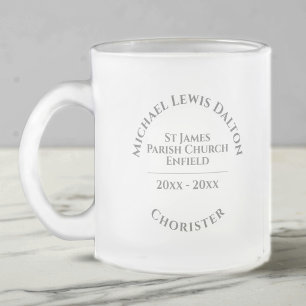 Chorister Frosted Glass Coffee Mug