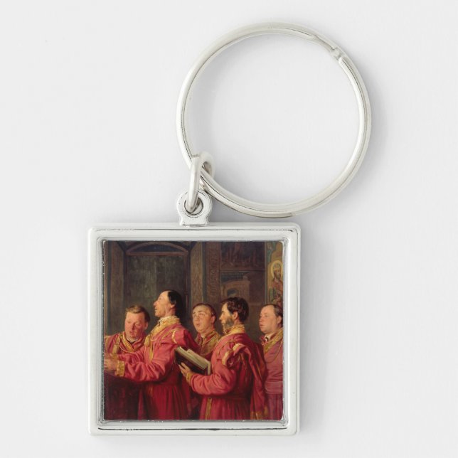 Choristers in the Church, 1870 Key Ring (Front)