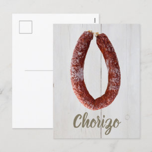 Chorizo Sausage Holiday Postcard