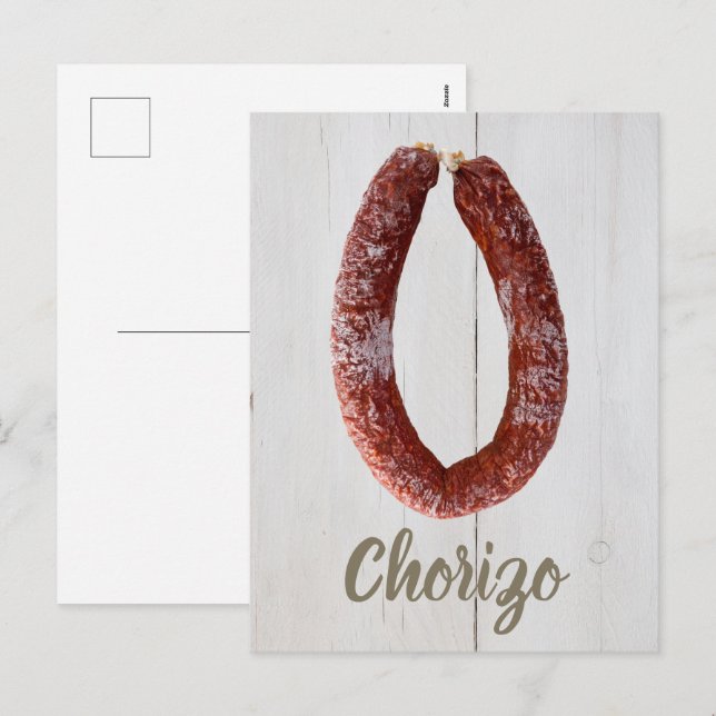 Chorizo Sausage Holiday Postcard (Front/Back)