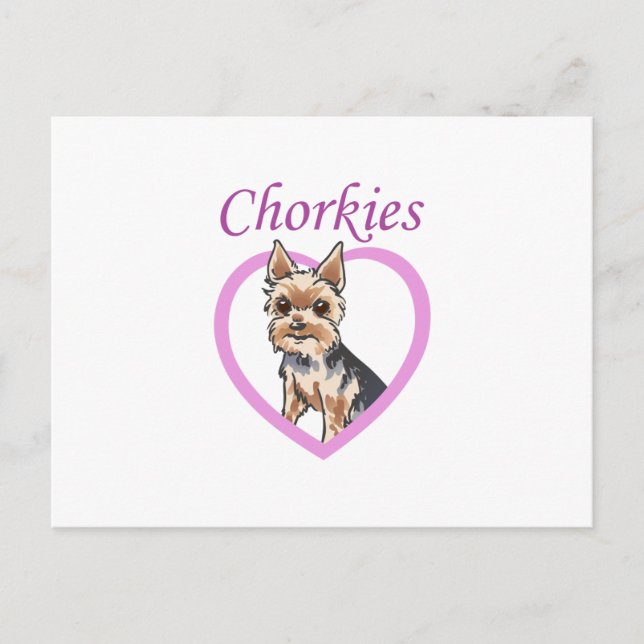 CHORKIE LOVE POSTCARD (Front)