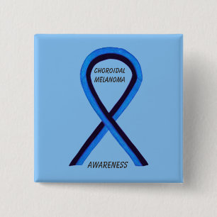 Choroidal Melanoma Awareness Ribbon Angel Pin