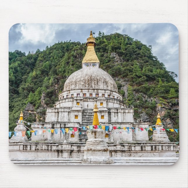 Chorten Kora - Eastern Bhutan, Himalaya, Asia Mouse Mat (Front)
