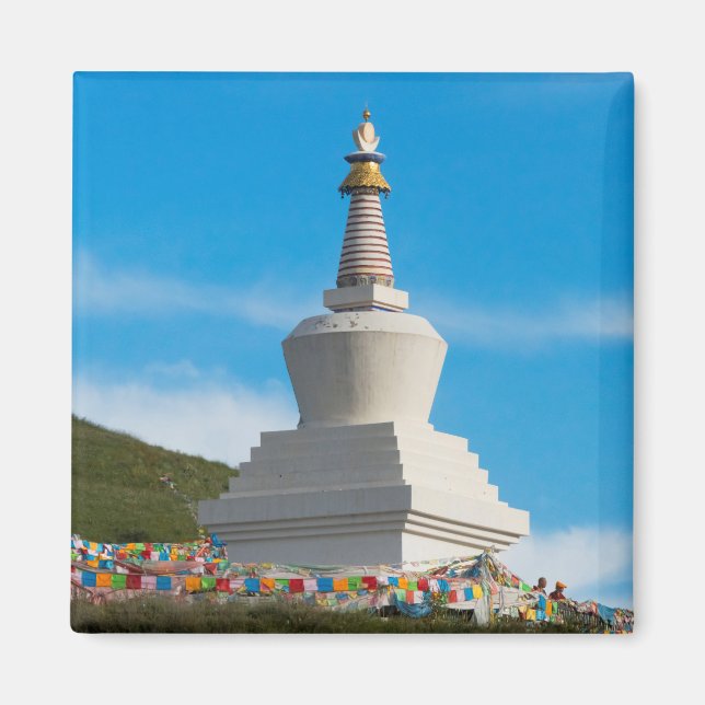 Chorten of Tagong Monastery Magnet (Front)