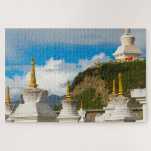 Chortens of Tagong Monastery Jigsaw Puzzle