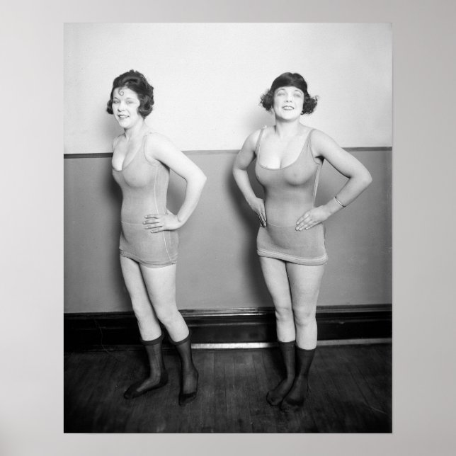 Chorus Girls, 1920. Vintage Photo Poster (Front)