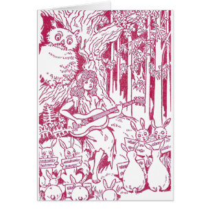 Chorus of Rabbits Sing to Owl and Girl