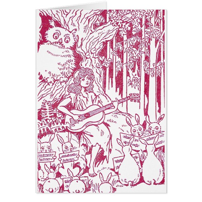 Chorus of Rabbits Sing to Owl and Girl (Front)