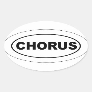 Chorus Oval Sticker