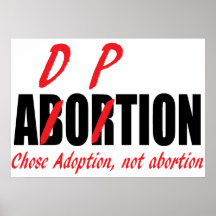 Chose Adoption Not Abortion Poster