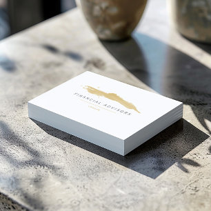 Chose your colour, gold paint splash business card