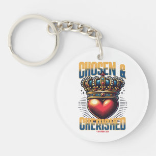 Chosen & Cherished - 1 PETER 2:9 Key Ring