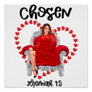 Chosen christian valentine galentines galentine poster