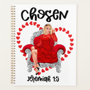 Chosen Jeremiah 1:5 Valentine Galentines Day God Planner