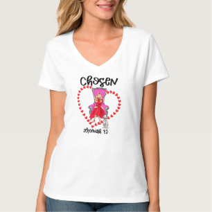 Chosen Jeremiah 1:5 Valentine Galentines Day God T-Shirt
