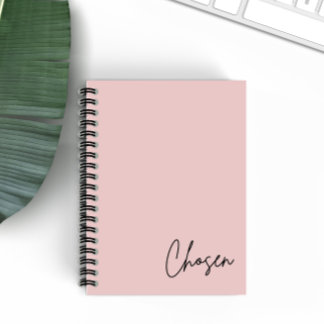 Chosen Minimalist Blush Christian Faith Notebook
